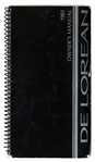John DeLorean Signed Owner's Manual for the Iconic DMC-12