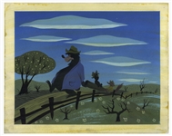 Disney Original Concept Painting From 1946 for Song of the South by Mary Blair -- Measures 13.5 x 11