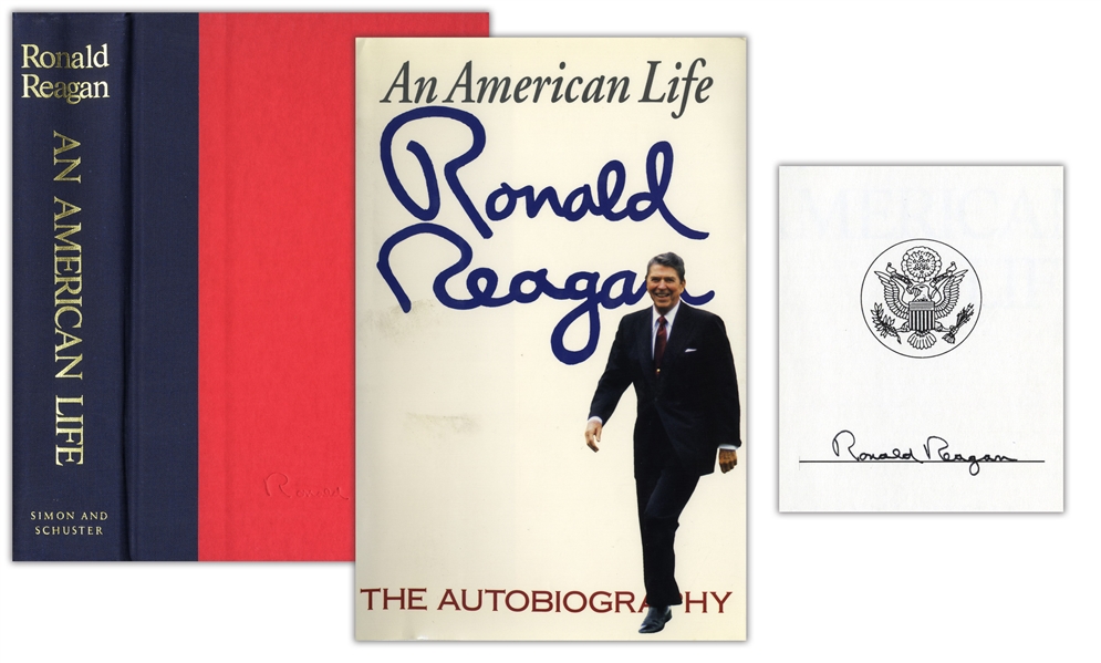 Lot Detail - Ronald Reagan Signed First Edition of His Autobiography ...