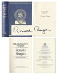 Ronald Reagan Signed Limited Edition of His Speeches, Speaking My Mind