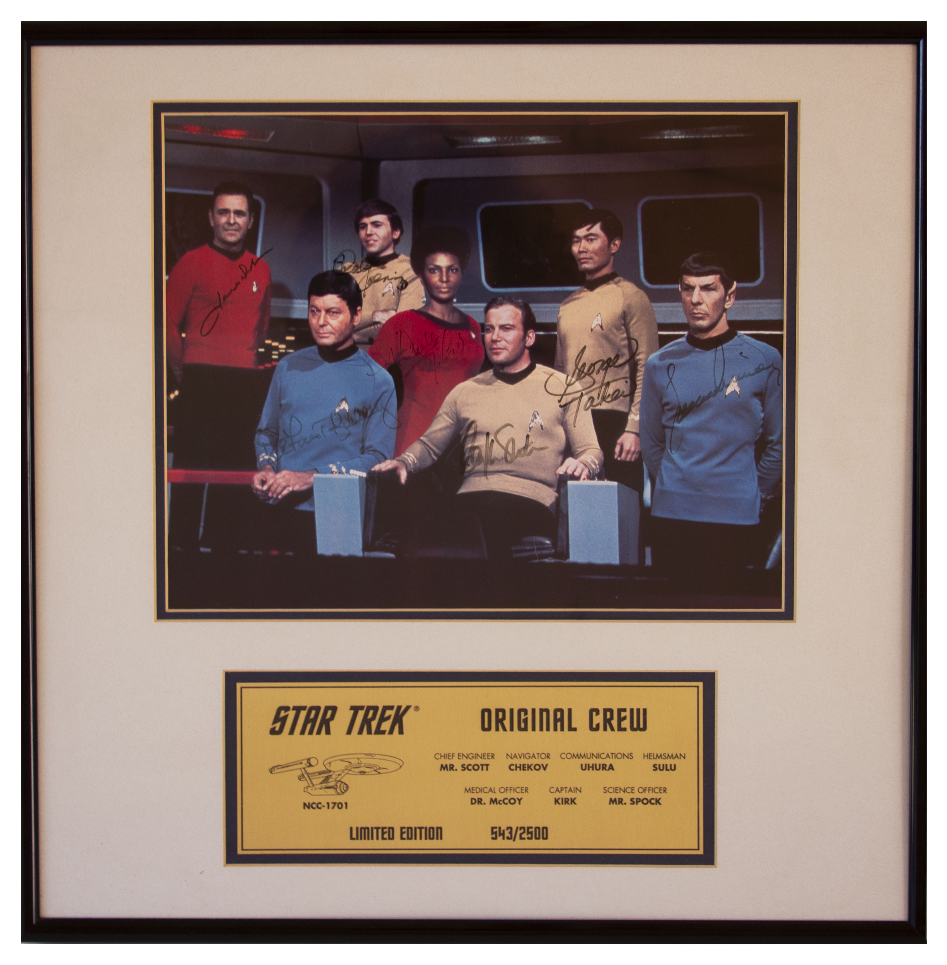 Lot Detail - Star Trek Cast Signed Photo -- Limited Edition Signed By 