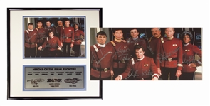 Star Trek Cast Signed Photo -- Limited Edition Signed by All 7 Crew Members of the Starship Enterprise