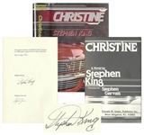 Stephen King Signed Limited Edition of Christine -- Near Fine Condition