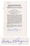 William Rehnquist Signed Supreme Court Decision of Schneble vs. Florida -- Justice Rehnquists First Opinion in 1972