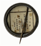 Women's Suffrage Button, Circa 1912 -- The ''Clarion'' Button With Six Stars Representing California's Addition as a Suffrage State