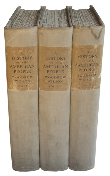 Woodrow Wilson Signed ''History of the American People'' -- Limited Edition for Princeton Alumni