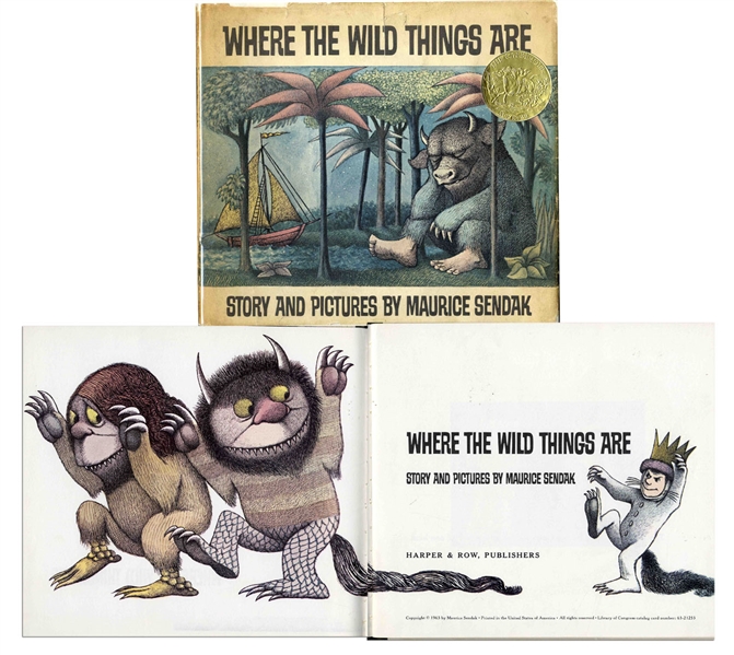 ''Where the Wild Things Are'' by Maurice Sendak -- 1963 Children's Classic in Near Fine Condition