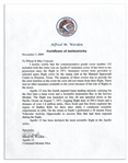 Apollo 15 Crew-Signed NASA Astronaut Insurance Cover -- Signed ''Al Worden'', ''Dave Scott'' & ''Jim Irwin'' -- Cancelled 26 July 1971 -- 6.5'' x 3.75'' -- Near Fine -- With COA From Worden
