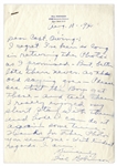 Bill ''Bojangles'' Robinson Autograph Letter Signed -- Robinson Writes to a Captain in the Army During WWII, ''...Please see that the Boys get these...''