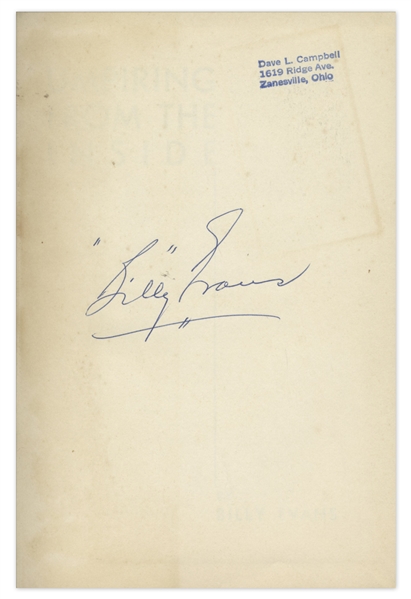 1947 Billy Evans Signed Book ''Umpiring From the Inside'' -- Uninscribed