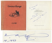 Curious George First Edition Signed by H.A. Rey -- First Book From 1941