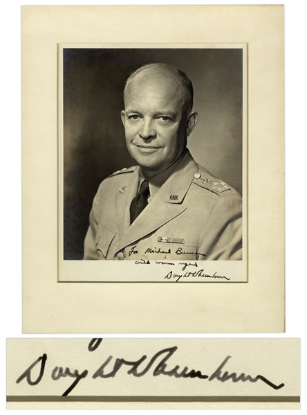 Dwight D. Eisenhower Signed 8'' x 10'' Military Photo