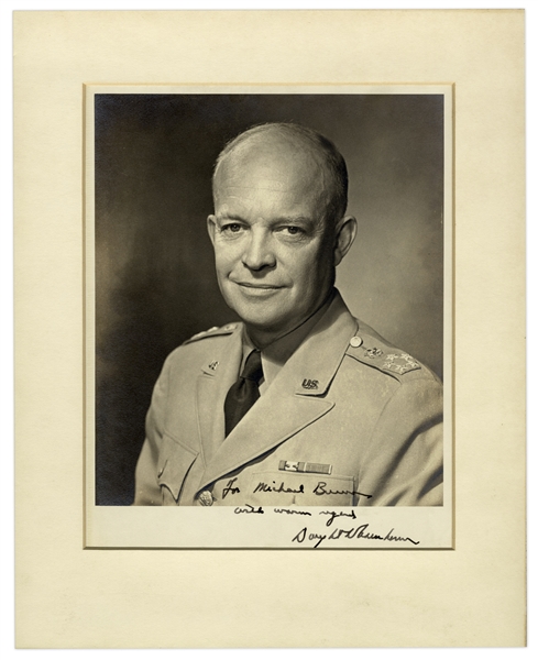 Dwight D. Eisenhower Signed 8'' x 10'' Military Photo