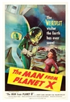 Classic Sci-Fi B-Movie One Sheet for the 1951 Film The Man from Planet X