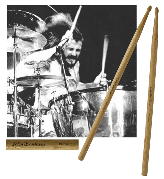 John Bonham's Custom-Made Drum Sticks Used by Bonham in the mid-1970s with Led Zeppelin
