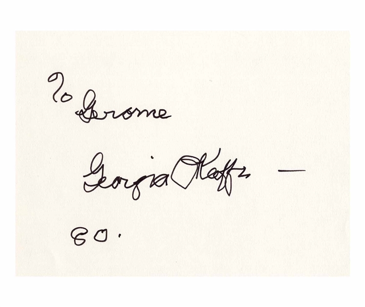 Georgia O'Keeffe Signed Program in Her Honor