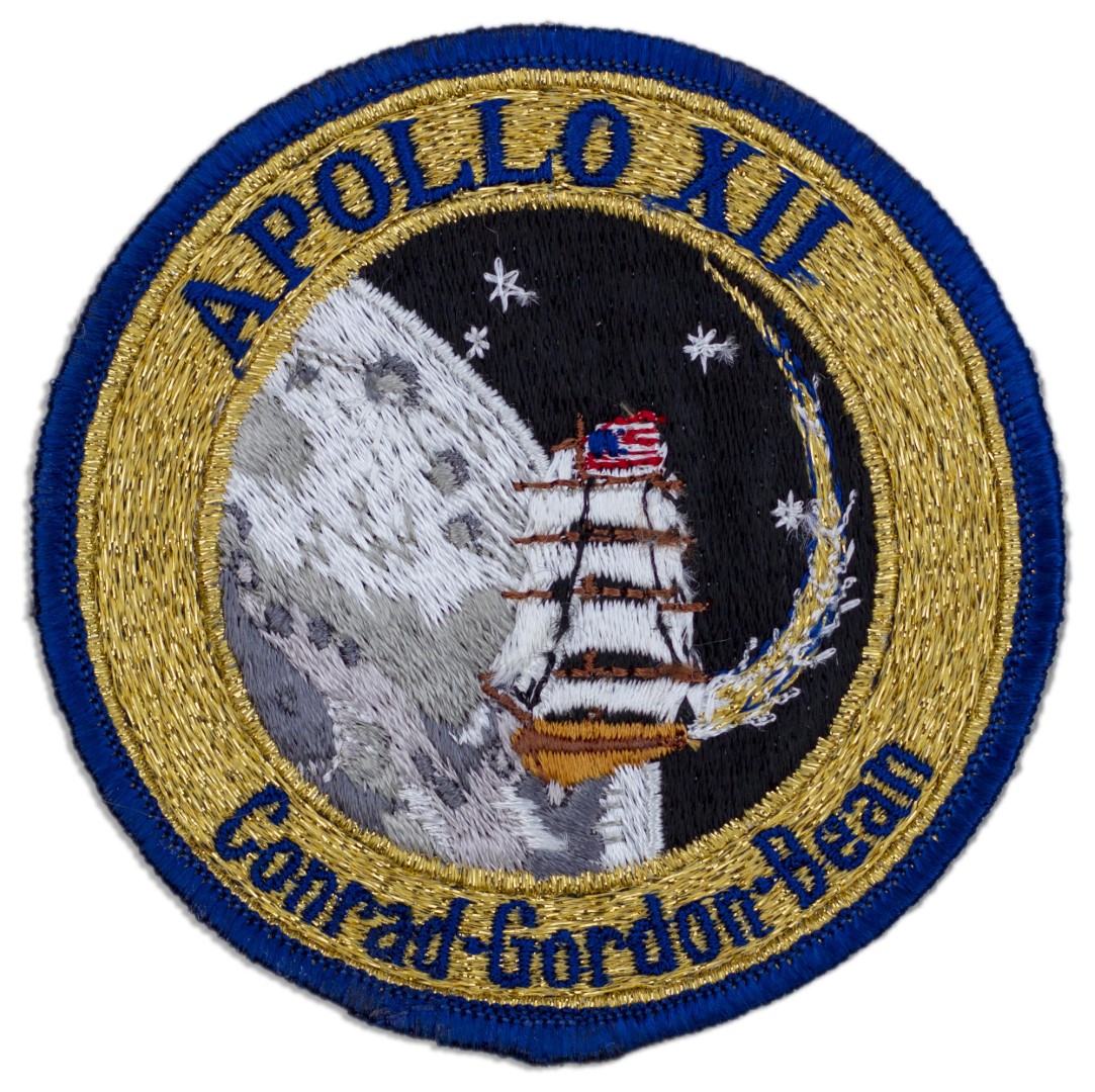 Lot Detail - Apollo 12 Flown U.S. Flag, Measuring 11.5'' x 8'', Affixed ...