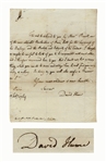 Scarce David Hume Autograph Letter Signed -- ...one of the most celebrated Booksellers of Paris...