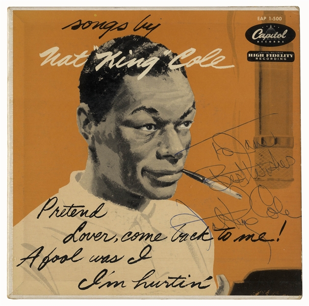 Nat King Cole Signed Album, ''Songs by Nat 'King' Cole''