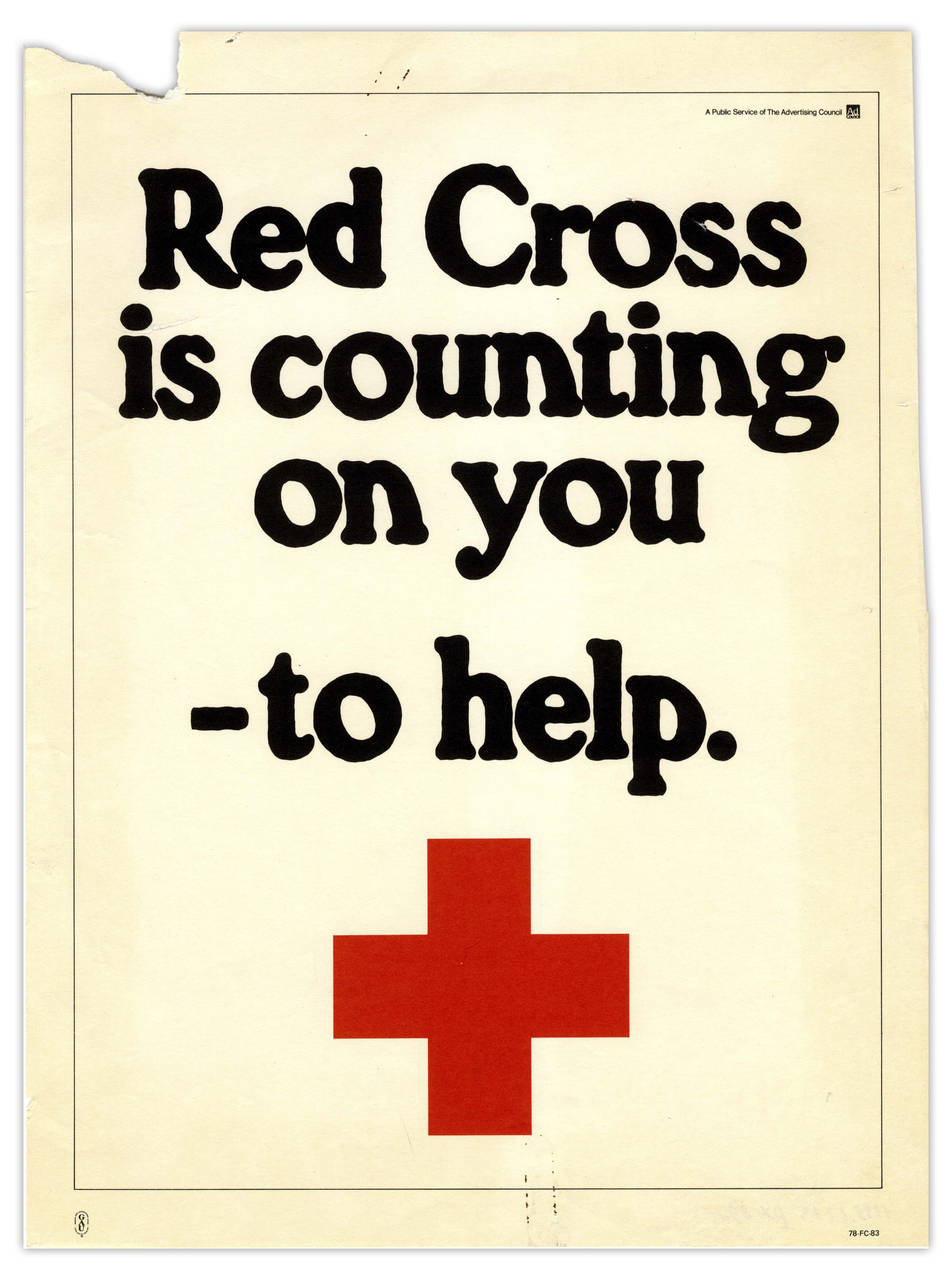 Lot Detail - Red Cross Advertising Poster