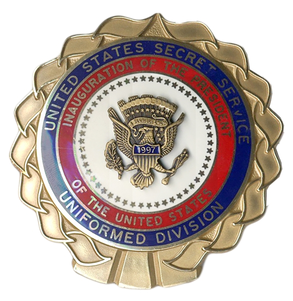 Secret Service Badge for Bill Clinton's 1997 Inauguration