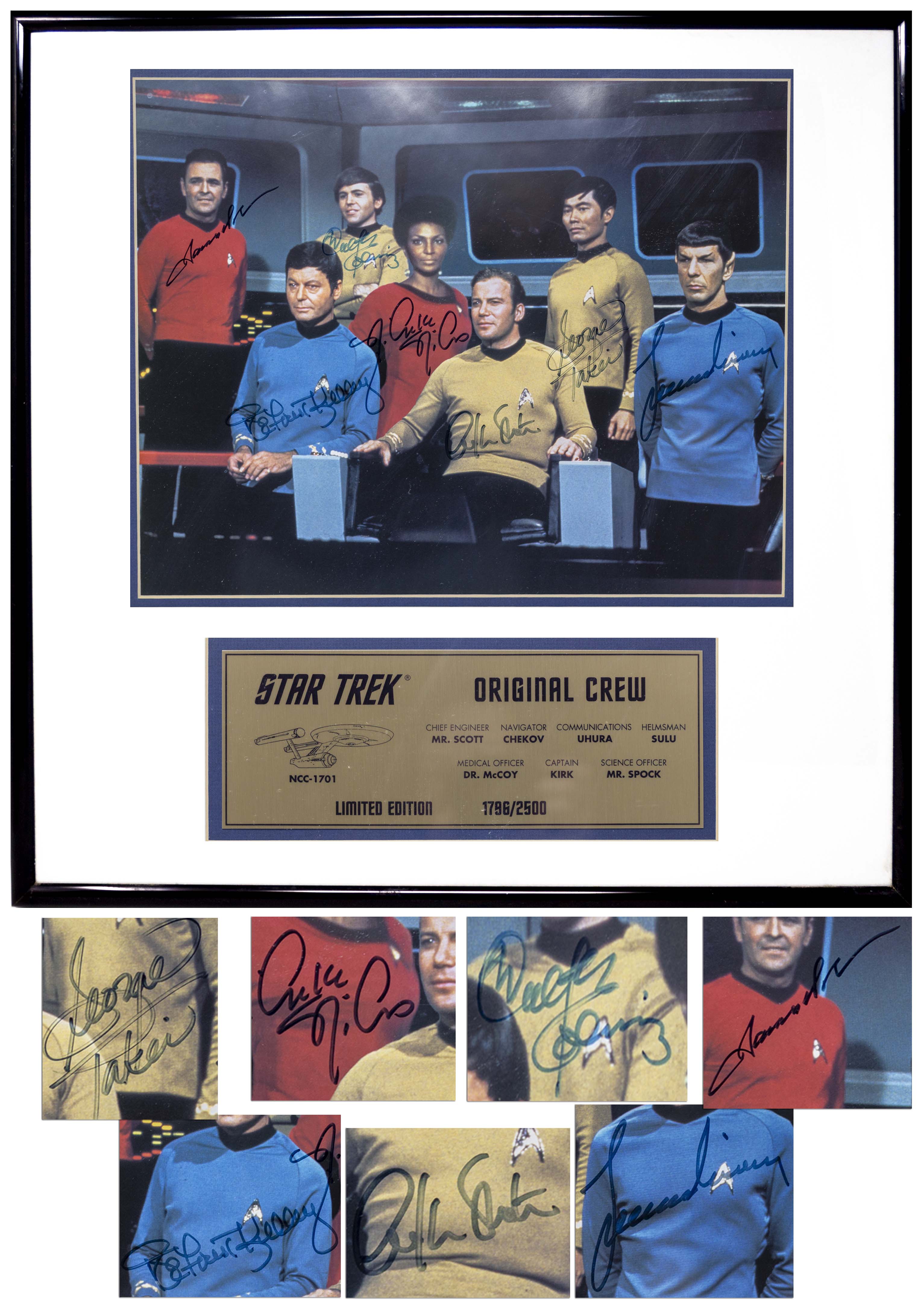 Lot Detail - Star Trek Cast Signed Photo -- Limited Edition Signed by ...