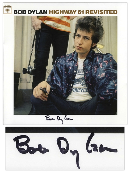 Bob Dylan Signed Album Highway 61 Revisited -- With Roger Epperson COA