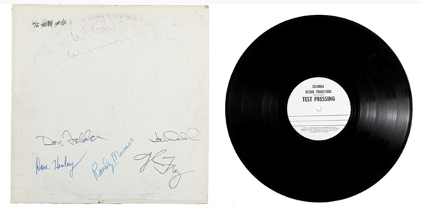 Eagles Signed Hotel California Test Pressing LP From 1976 -- With Roger Epperson COA for All 5 Signatures