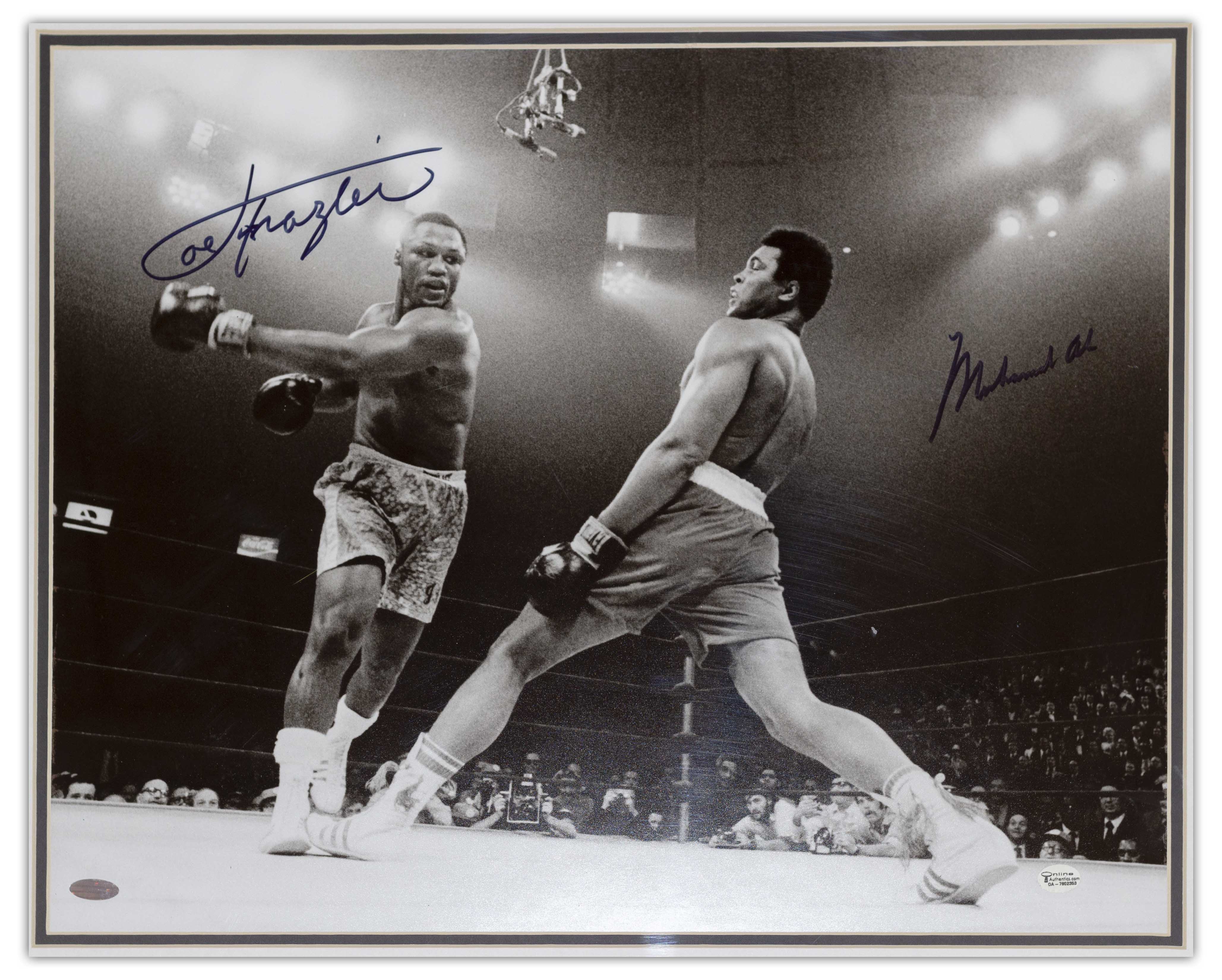 Item Detail - Muhammad Ali & Joe Frazier Signed 20'' x 16'' Photo From ...