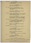 Moe Howard's 28pp. Script Dated May 1936 for The Three Stooges Film ''Whoops, I'm an Indian!'' -- With Annotations in Moe's Hand Throughout & 3.5 Additional Pages of Script Changes -- Very Good