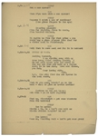 Moe Howard's 28pp. Script Dated May 1936 for The Three Stooges Film ''Whoops, I'm an Indian!'' -- With Annotations in Moe's Hand Throughout & 3.5 Additional Pages of Script Changes -- Very Good