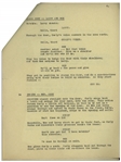 Moe Howard's 32pp. Script Dated April 1937 for The Three Stooges Film ''Cash and Carry'', With Different Working Title -- Annotations in Moe's Hand & 2 Additional Pages of Script Changes -- Very Good