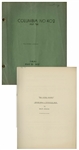 Moe Howards 28pp. Script Dated May 1937 for The Three Stooges Film The Sitter Downers -- Very Good Condition