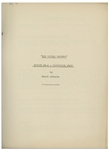 Moe Howard's 28pp. Script Dated May 1937 for The Three Stooges Film ''The Sitter Downers'' -- Very Good Condition