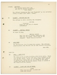 Moe Howard's 34pp. Script Dated October 1938 for The Three Stooges Film ''Saved by the Belle'' -- Missing Title Page, Else Very Good Condition