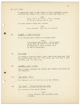 Moe Howard's 34pp. Script Dated October 1938 for The Three Stooges Film ''Saved by the Belle'' -- Missing Title Page, Else Very Good Condition