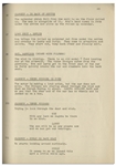 Moe Howard's 34pp. Script Dated October 1938 for The Three Stooges Film ''Saved by the Belle'' -- Missing Title Page, Else Very Good Condition