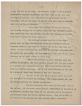 Moe Howard's 18pp. Outline Dated October 1938 for The Three Stooges Film ''Saved by the Belle'' -- With Numerous Annotations in Moe's Hand Throughout -- Very Good Condition