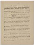 Moe Howard's 18pp. Outline Dated October 1938 for The Three Stooges Film ''Saved by the Belle'' -- With Numerous Annotations in Moe's Hand Throughout -- Very Good Condition