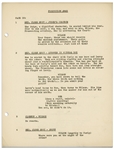 Moe Howard's 27pp. Script Dated August 1939 for The Three Stooges 1940 Film ''A Plumbing We Will Go'' -- With Signature & Writing by Moe on Back Cover -- Very Good Condition