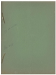 Moe Howard's 27pp. Script Dated August 1939 for The Three Stooges 1940 Film ''A Plumbing We Will Go'' -- With Signature & Writing by Moe on Back Cover -- Very Good Condition