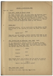 Moe Howard's Signed 32pp. Script Dated May 1942 for The 1943 Three Stooges Film ''Back From the Front'', With Working Title ''A Sailor's Mess'' -- Signed by Moe on Cover -- Very Good Condition