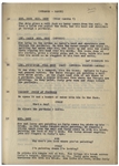 Moe Howard's Signed 32pp. Script Dated May 1942 for The 1943 Three Stooges Film ''Back From the Front'', With Working Title ''A Sailor's Mess'' -- Signed by Moe on Cover -- Very Good Condition