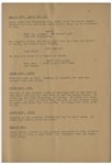 Moe Howard's 32pp. Script Dated July 1942 for The 1943 Three Stooges Film Three Little Twirps -- With Original Writing on Covers -- Archival Repair to Cover, Else Very Good Condition