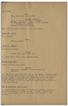 Moe Howard's 32pp. Script Dated July 1942 for The 1943 Three Stooges Film Three Little Twirps -- With Original Writing on Covers -- Archival Repair to Cover, Else Very Good Condition