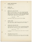Moe Howard's 26pp. Script Dated March 1943 for The Three Stooges Film ''Dizzy Pilots'', With Working Title ''Pest Pilots'' -- Very Good Condition