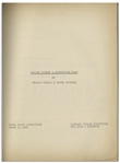 Moe Howard's 34pp. Script Dated March 1943 for The Three Stooges Film ''Phony Express'' -- Very Good Condition