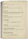 Moe Howard's 26pp. Script Dated May 1943 for The Three Stooges Film ''A Gem of a Jam'' -- With 5 Additional Pages of Script Changes -- Archival Repair to Cover, Otherwise Very Good Condition