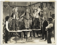 10" x 8" Glossy Photo From the 1935 Three Stooges Film "Horses Collars" -- Photo Used for the Cover of Moe Howards Autobiography -- Very Good Condition