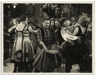 10" x 8" Glossy Photo From the 1935 Three Stooges Film "Horses Collars" -- Very Good Condition